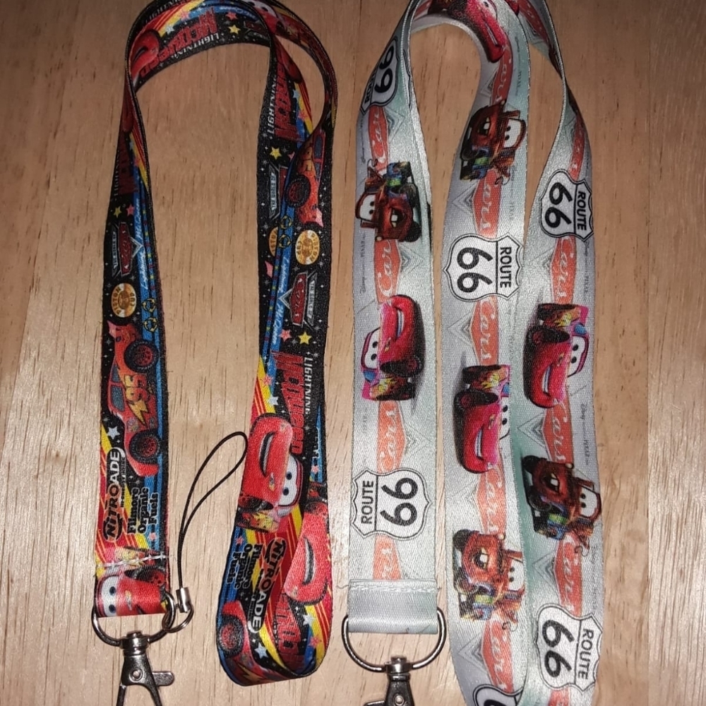 2 Disney Pixar Cars MC Queen Combo 1 Lanyards